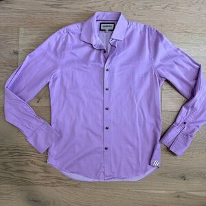 Express Men’s Fitted Long Sleeve Button Down Shirt